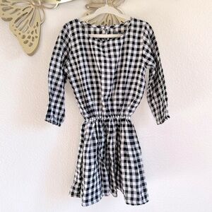 NWT Gingham Black & White Dress